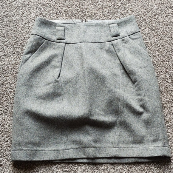 Dynamite wool/felt mini skirt - Picture 1 of 3
